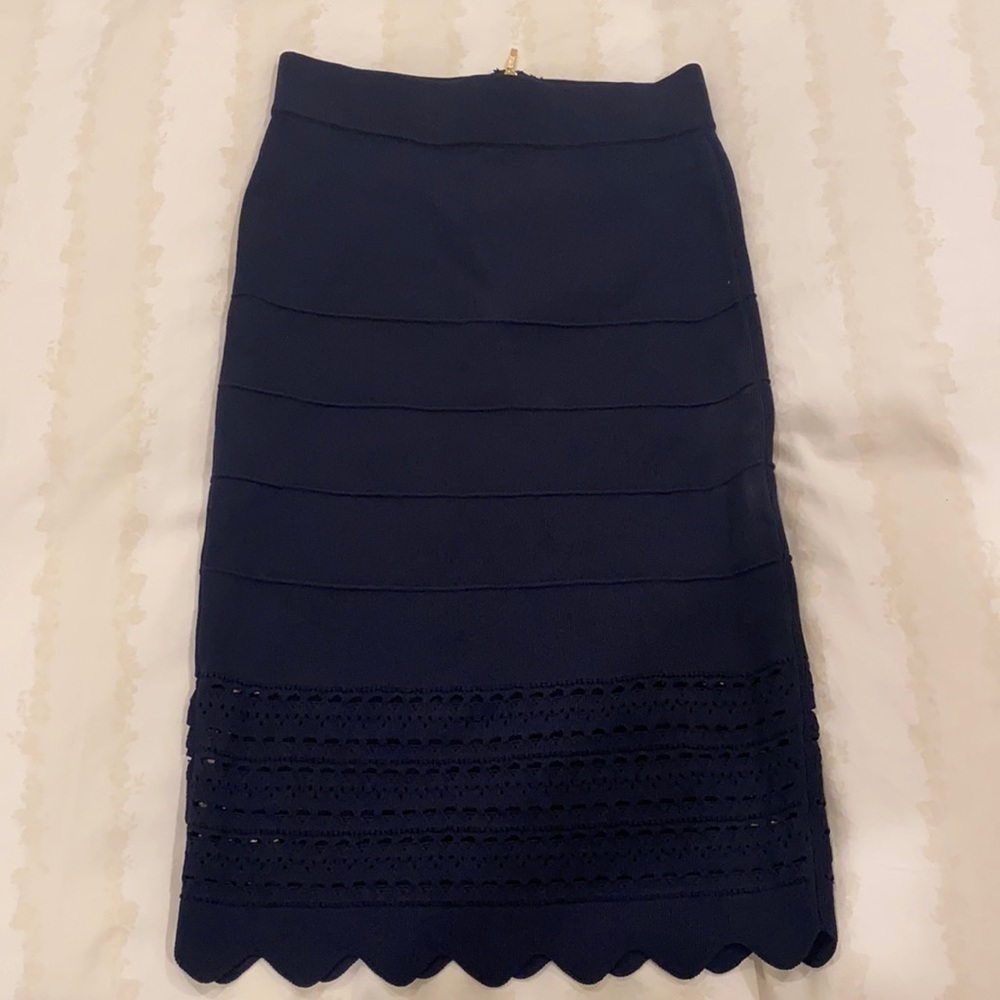 Ted Baker navy blue pencil skirt. Size 0​​​​​​​​​​​​​​​​​​​​​​​